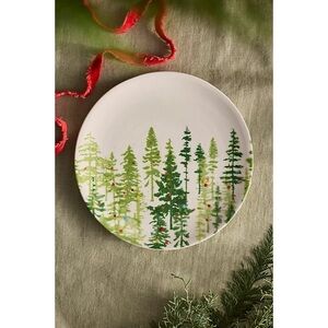 Holiday Forest Stoneware Cookie Platter
